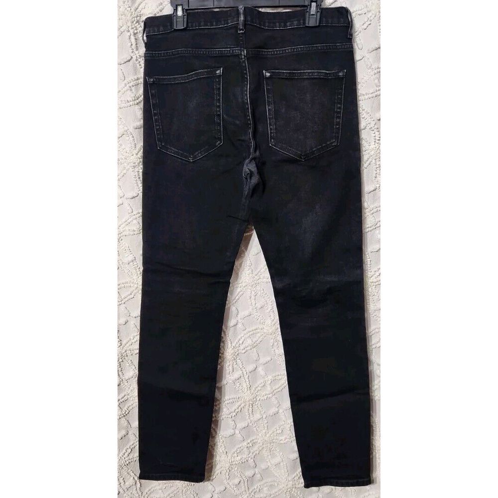 Everlane Jeans Mens 32X30 Slim Black Tapered Leg Short Stretch Denim Grunge Rock